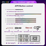 For Audi TT 8J/8S 22in1 RGB Car Interior Ambient Lights | Acrylic Hidden Strip Decoratio detail view