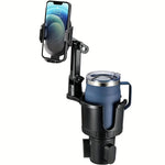 2-in-1 Car Cup Phone Mount with Adjustable Base 360-Degree Rotation Compatible with A alternate view