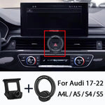 Magnetic Car Phone Mount Holder Adjustable Vent Clip For Audi A4L A5 S4 S5 2017-2022 Stable Navigation Bracket Car Accessory