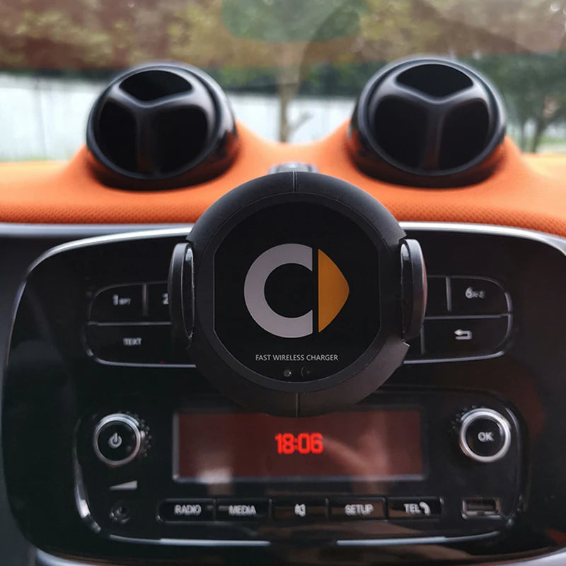 For Mercedes Benz Smart Car 453 451 Model Auto Wireless Charging Phone Holder Mount Fast detail view