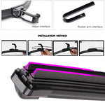 Car Windshield Wiper Blades | Universal Soft Double Layer Rubber Frameless Bracketles lifestyle view