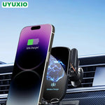 UYUXIO Wireless Car Charger | Fast Air Vent Phone Holder for iPhone and Samsung