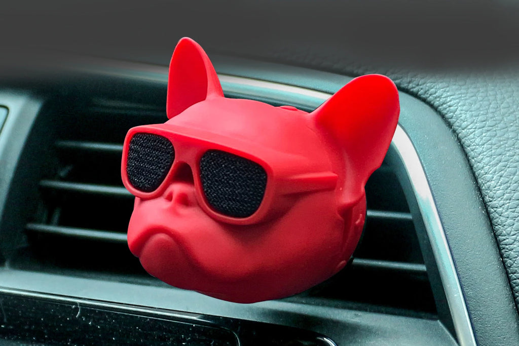 Creative Bulldog Car Freshener | Fun Air Scent Gift Box for Auto Interior detail view