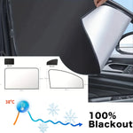 100 Blackout Car Sun Shield Shades | Magnetic UV Protection Window Curtains