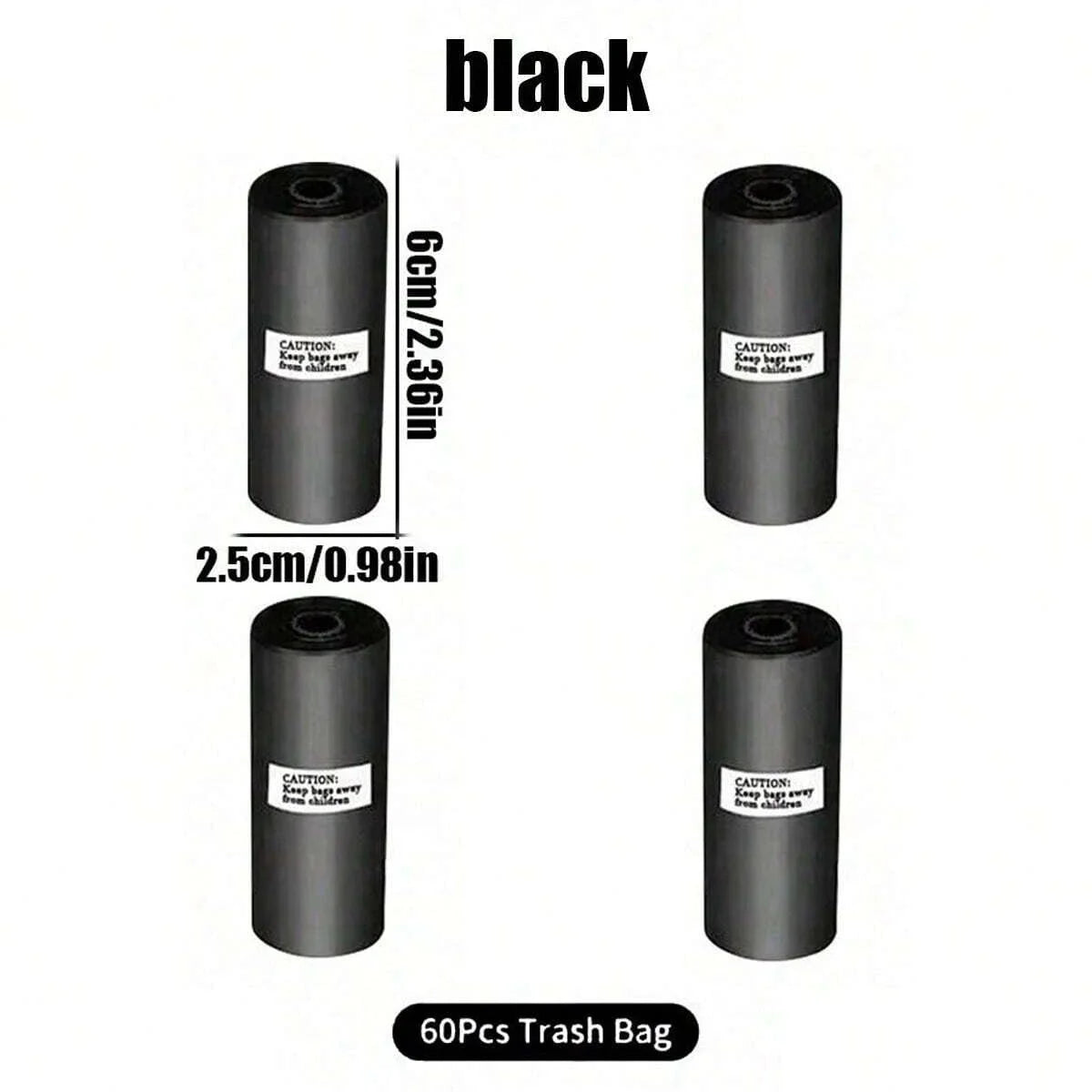Car Trash Can with Lid, 4 Rolls of Garbage Bag detail view