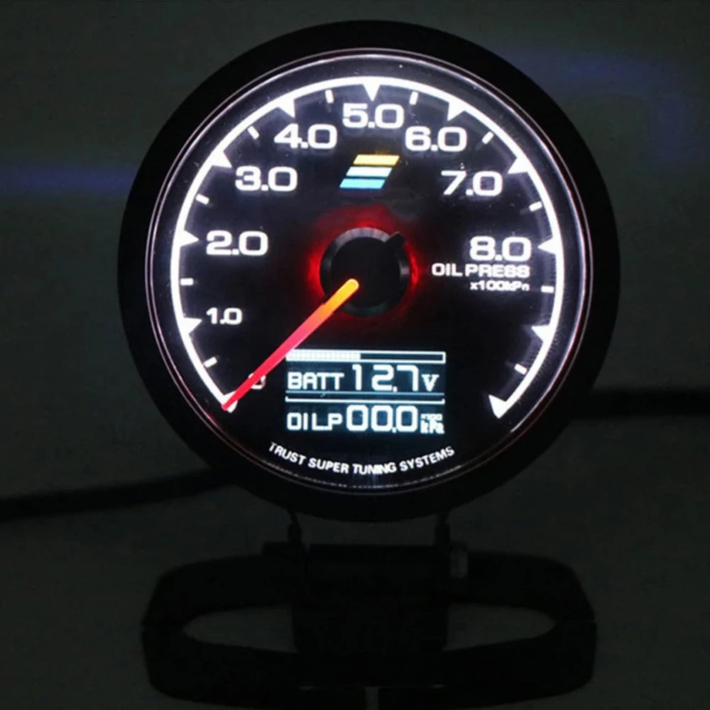 62mm GReddi LCD Digital Display Car Gauge | Oil Pressure, Temperature, Voltmeter & Bo lifestyle view