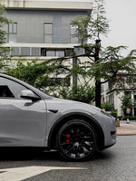 Premium PET Gloss Nardo Grey Vinyl Wrap Film | Self-Adhesive Car Wrapping Decal detail view