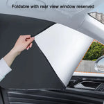Car Side Window Sun Shade | Magnetic UV Protection Curtains for Privacy and Heat Reduc close-up view