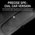 For Tesla Model Y Trunk Tailgate Guard Mat Leather Rear Trunk Door Protective Anti-dir close-up view