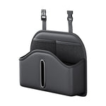 PU Leather Car Seat Back Organizer Hanging Storage Bag