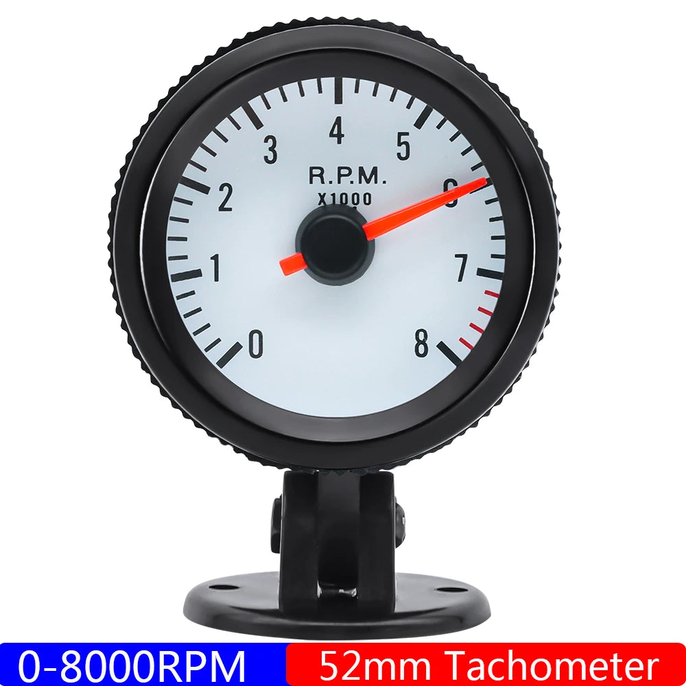 Car 52mm 6-in-1 Gauge Set | Turbo Boost Oil Pressure Water Temp Tachometer Voltmeter lifestyle view