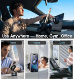 Strong Magnetic Car Phone Holder | Foldable 360 Vacuum Suction Mount lifestyle view