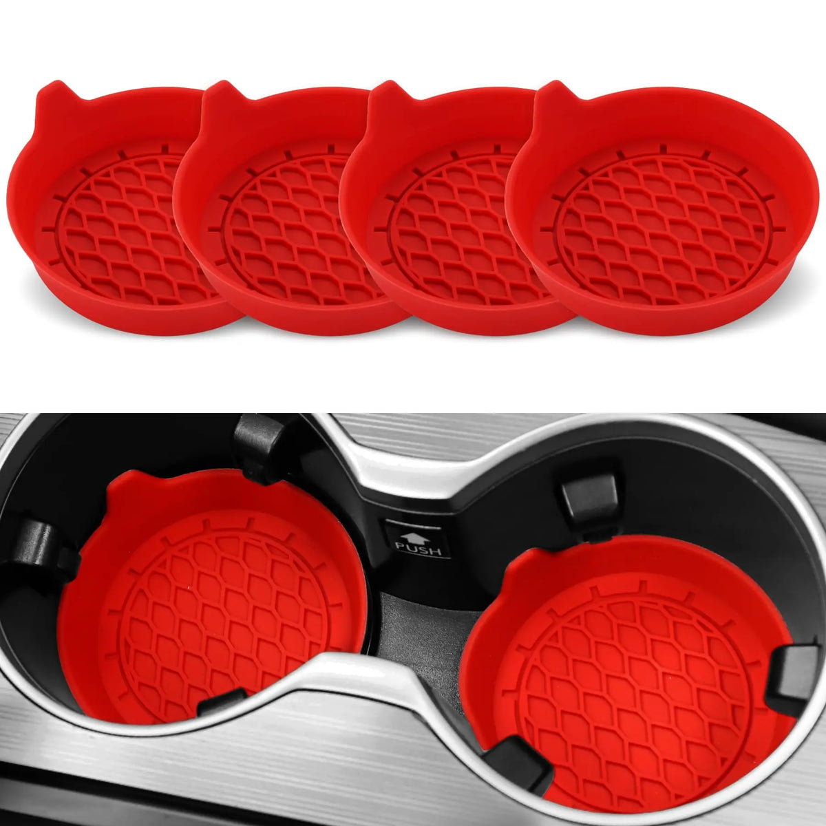Car Cup Holder Coaster Silicone Insert | 2pcs/4pcs