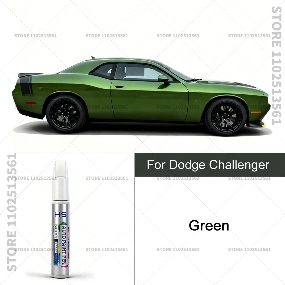 Car Paint Repair Pen For Dodge Challenger Paint Scratch Repair Accessories Blue White alternate view
