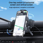 15W Universal Car Phone Wireless Charger Holder | 360° Rotation Mount for Samsung Gal lifestyle view