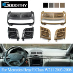 Car Front Air Conditioning AC Vent Grille Outlet Cover Tirm For Mercedes Benz E Class W211 E220 E250 E320 E350 E55 2003-2008