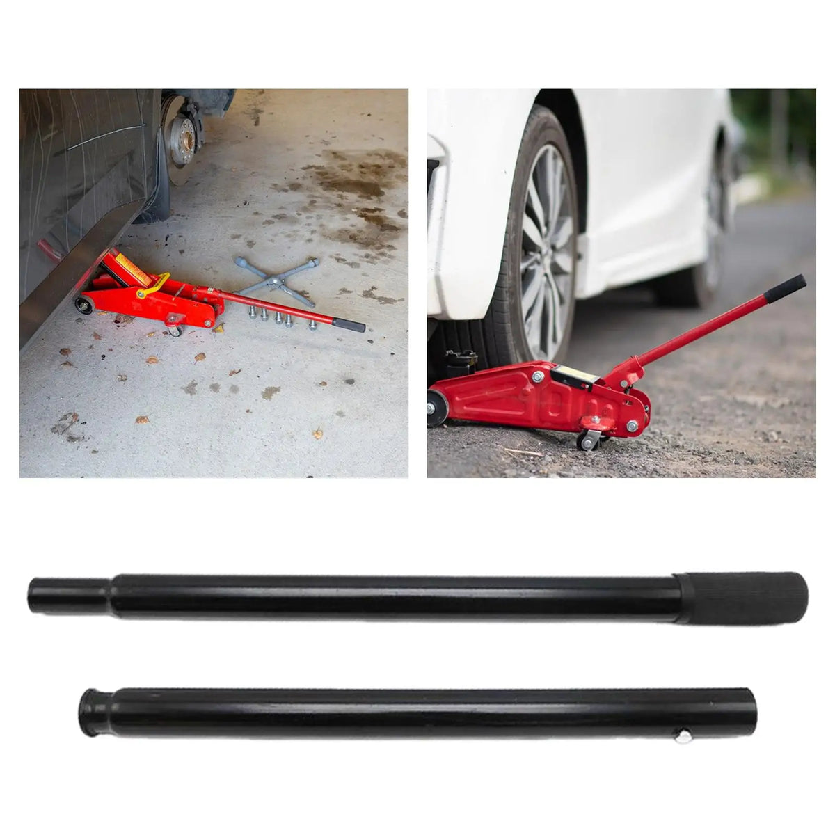 3 Ton Jack Handle Horizontal Jack Stands Portable Auto Repair Tool Strong Bearing Cap lifestyle view