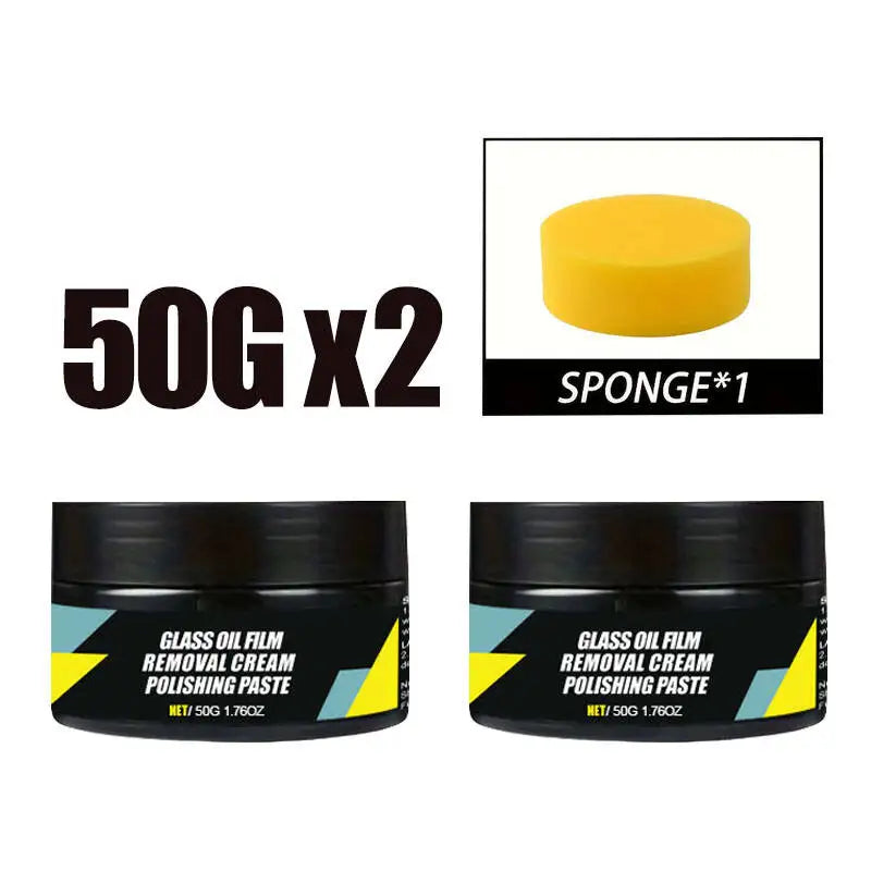 Car Glass Polish Coating Kit for Windshield Oil Film Removal Paste Car Glass Water Repel detail view