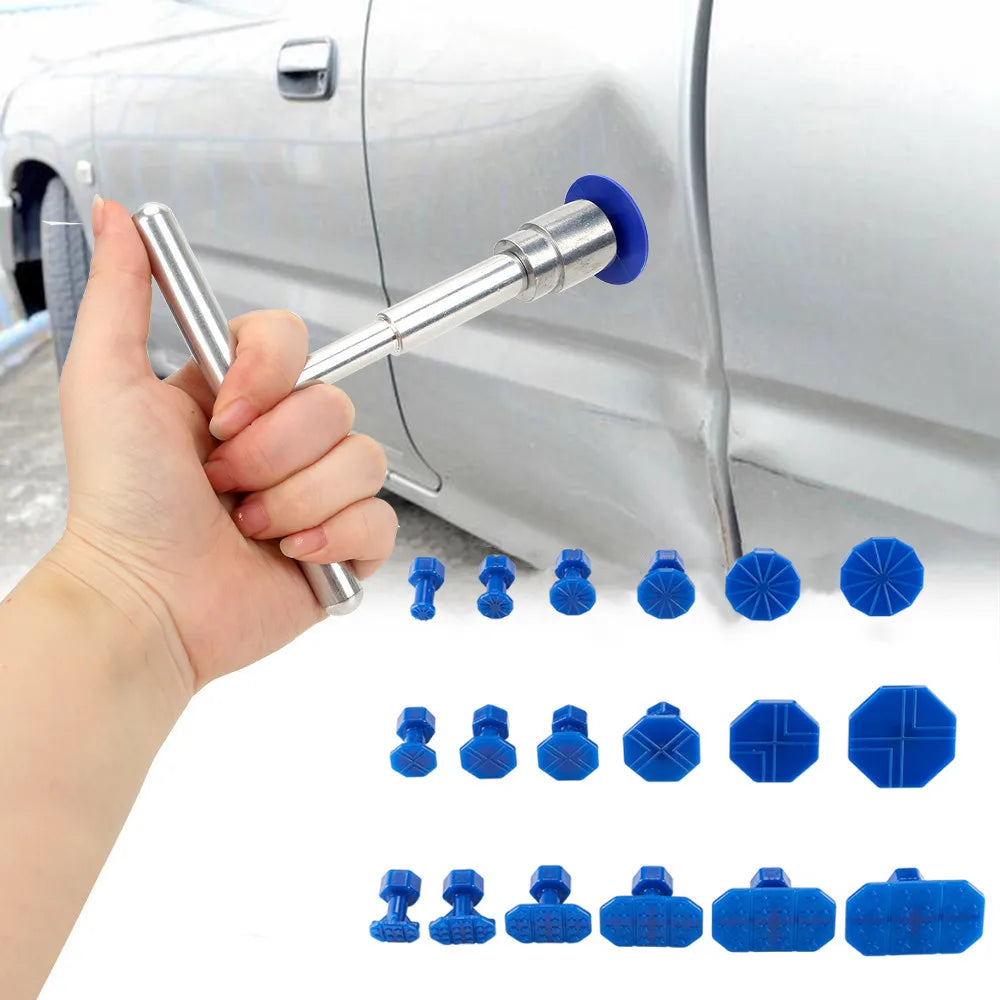 Car Dent Repair Puller Kit With 18pcs Hot Melt Glue Tabs