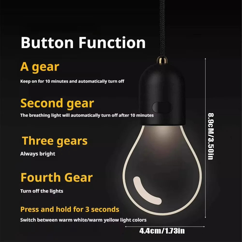 Retro Small Bulb LED Car Hanging Ornament | Interior Ambient Lighting
