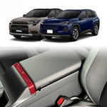 Car accessories FIT FOR Toyota RAV4 XA60 2026 2027 2028 ABS black red chrome Interior Modification Armrest Box Trim Strip