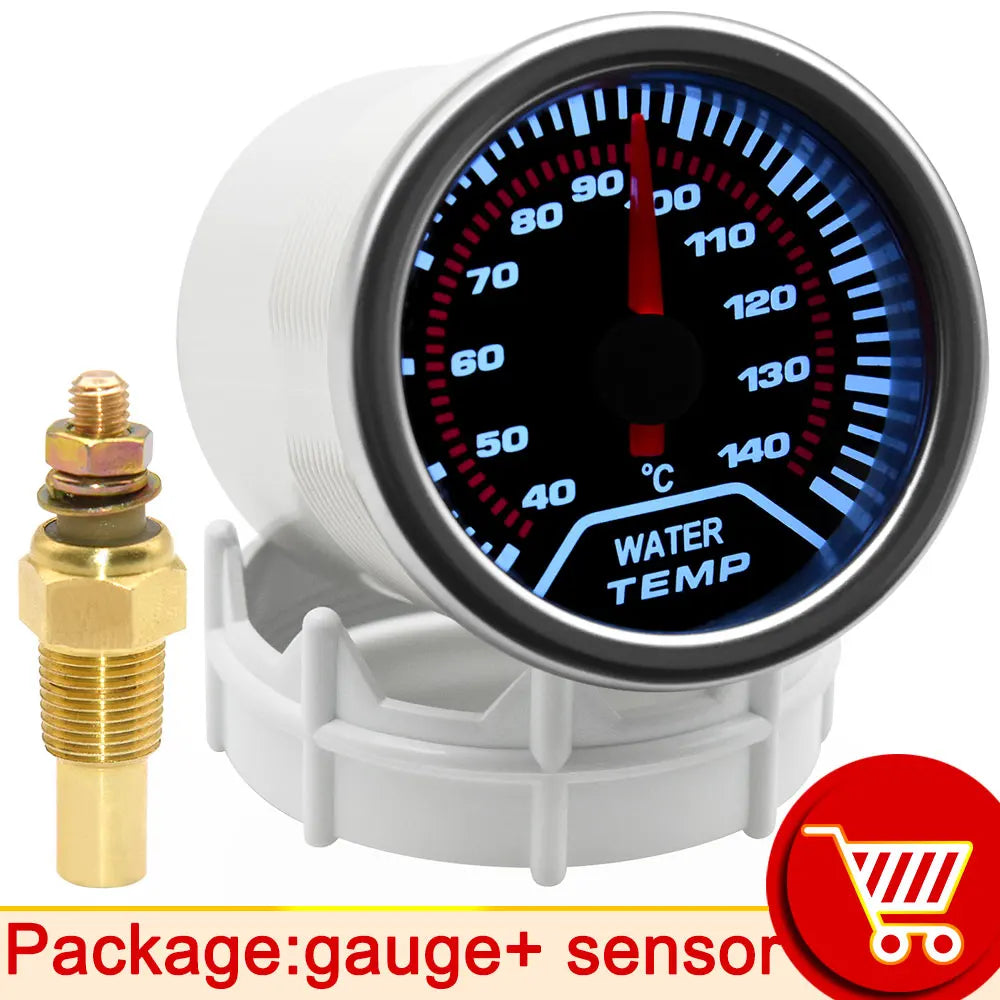 52mm Car Gauge Set Water Temp Boost Oil Pressure Voltmeter Tachometer | Universal 1 additional angle