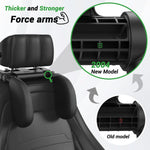 180° Adjustable Car Headrest Pillow – Thickened Memory Foam Neck Support with ABS Fram close-up view