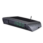 Car Clock Solar Charging Stick-On Digital Watch | 24-Hour 3-Level Brightness Auto Adju close-up view