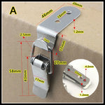 90 Degree Duck Mouth Toggle Latch Spring Loaded Hasp Lock Wooden Case Box Fastening Cl close-up view