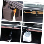 Car Seat Back Organizer with Hooks for Umbrella Towel Fishing Rod close-up view