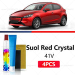 Car Paint Repair Pen For 2022-2025 MAZDA 2 Paint Scratch Repair Accessories 4PCS White close-up view