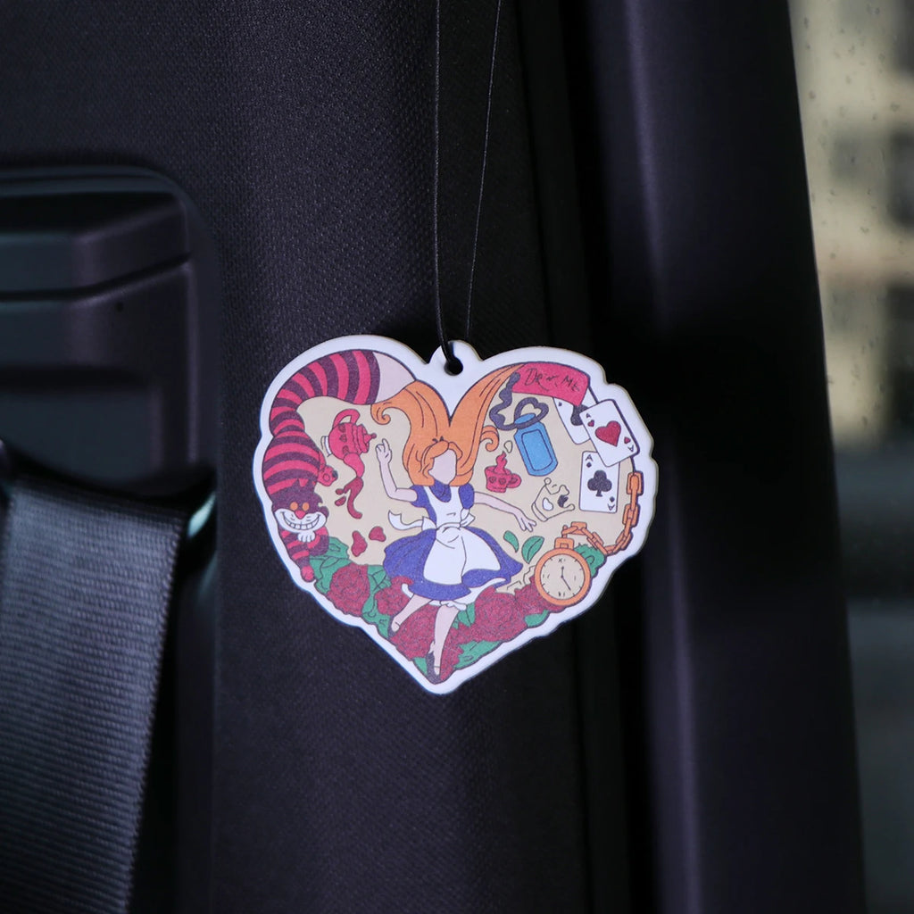 Fairy Tale Princess Solid Perfume Hanging Car Air Freshener | Lovely Paper Scented additional angle