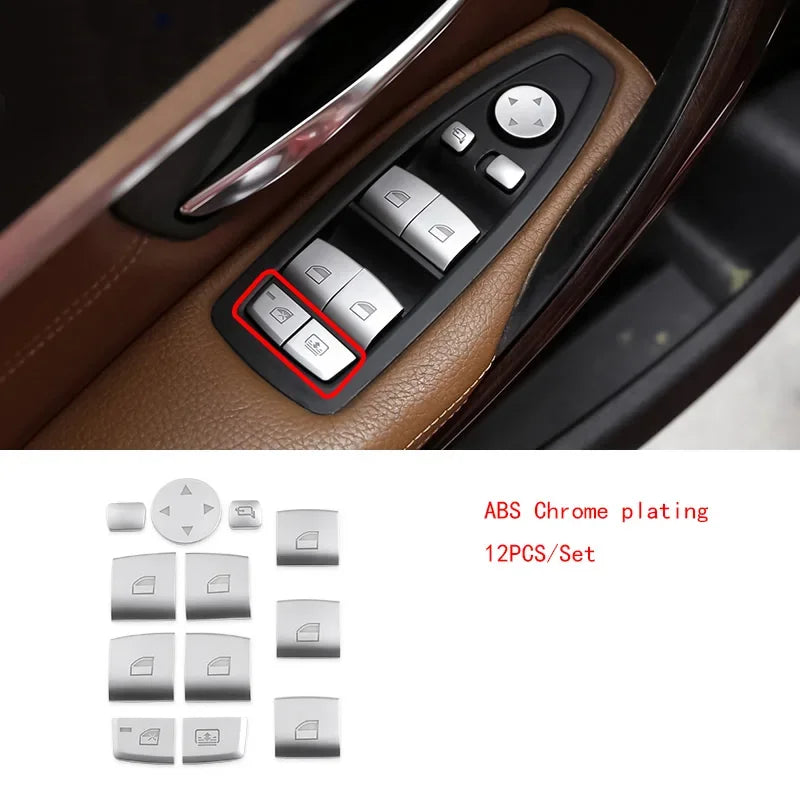 For BMW 5 6 7 5GT X3 X4 X5 X6 Headlight Switch Button Cover Engine Start Stop Switch lifestyle view