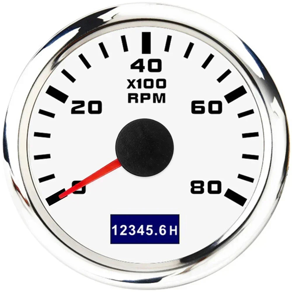52mm Tachometer with Hourmeter | 7 Color Backlight RPM Gauge for Car Boat lifestyle view
