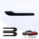 YZ Car Door Handle Wrap Cover Decorative Stickers 4Pcs | Anti-scratch ABS Protector for Tesla Model