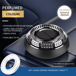1pcs Solar Powered Car Interior Air Freshener Center Console Decoration Rotatable Aromatherapy Cologne Ocean Perfume