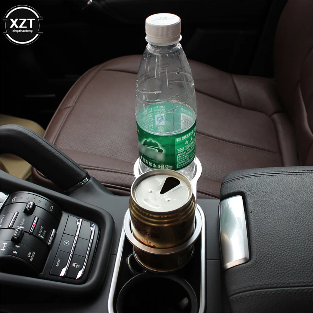 Car Universal Drink Holder | Dual Cup Bracket for Coke Bottles and Travel Mugs additional angle