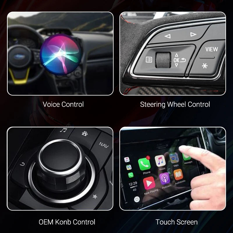 Wireless CarPlay Android Auto Adapter | 2 in 1 Mini Car Ai Box for Audi Toyota VW P additional angle