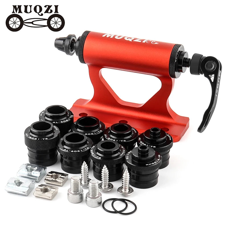 MUQZI Thru Axle Fork Mount Bike Rack | Quick Release Bicycle Carrier for Car Roof Truck Bed and Stor