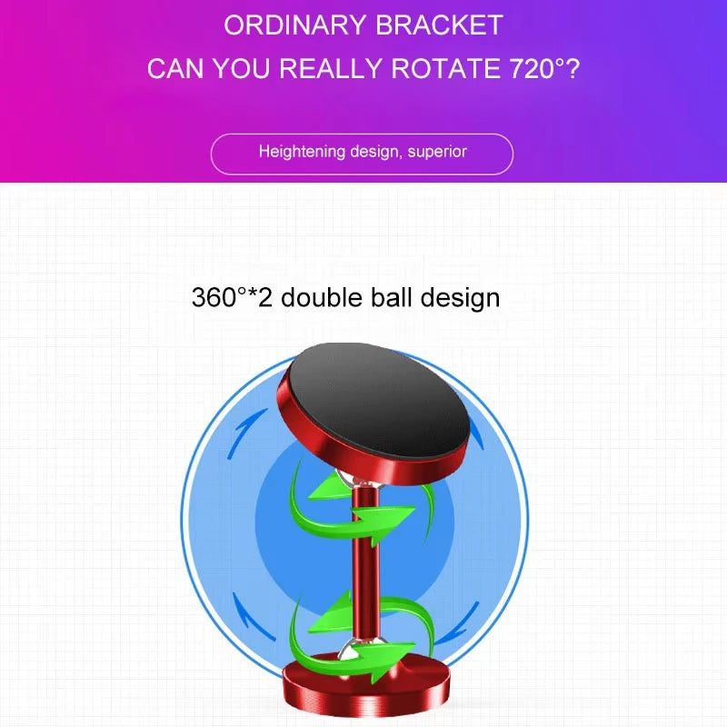 720° Rotation Magnetic Car Phone Holder lifestyle view
