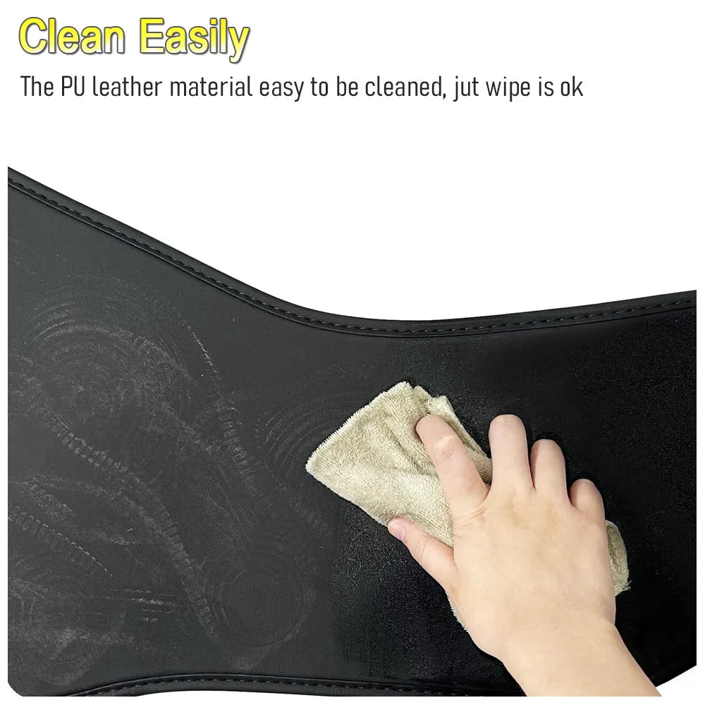 for Tesla Model Y Juniper 2025 2026 Trunk Guard Panel Protection Cover Leather Trunk L close-up view