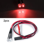 RC Car LED Lights 1/10 Crawler Headlight Axial SCX10II 90046 close-up view
