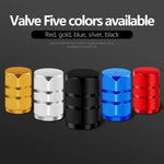 Aluminum Alloy Car Tire Valve Caps | 4-Pack Waterproof Dustproof Stem Covers for Auto alternate view
