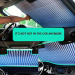 Aluminum Retractable Car Sunshade Curtain detail view