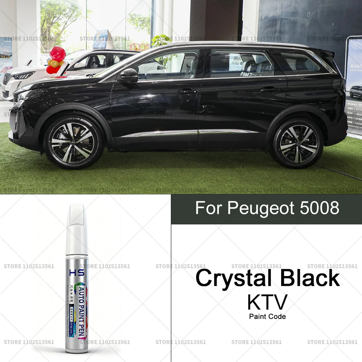 Car Paint Repair Pen Touch Up Scratch Remover DIY Auto Accessories Pearly White KWE Crys detail view