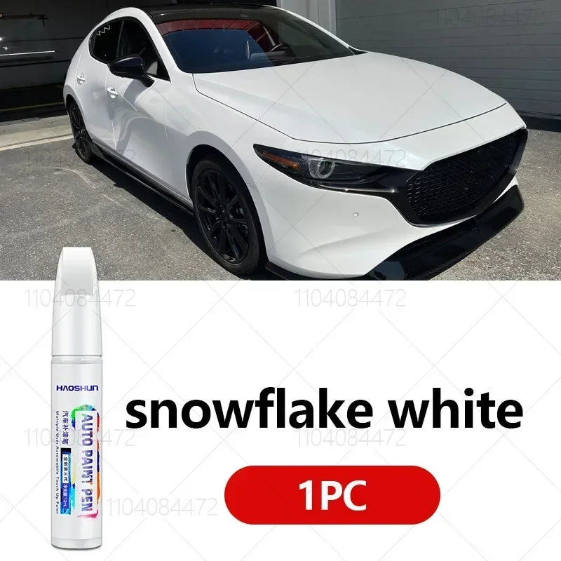 For Mazda 3 2003-2025 BK BL BM BP Paint Repair Pen Touch Up Scratch Remover DIY Auto A close-up view