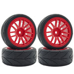 1/10 RC Racing Tires & Wheel Rims 12mm Hex for 1:10 On Road Car alternate view