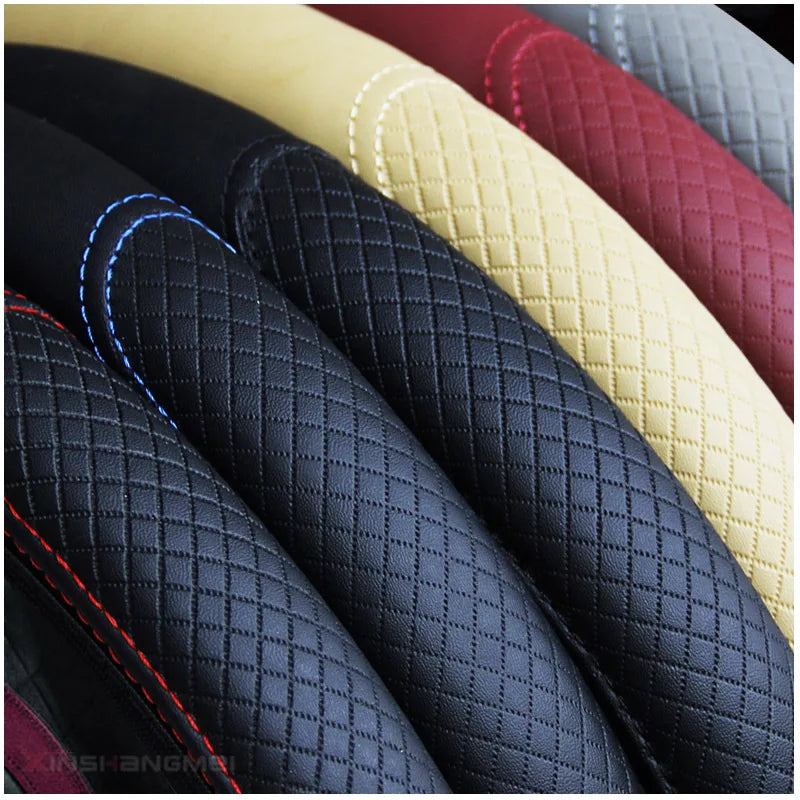 Universal Steering Wheel Cover, Non-Slip Micro Fiber Leather