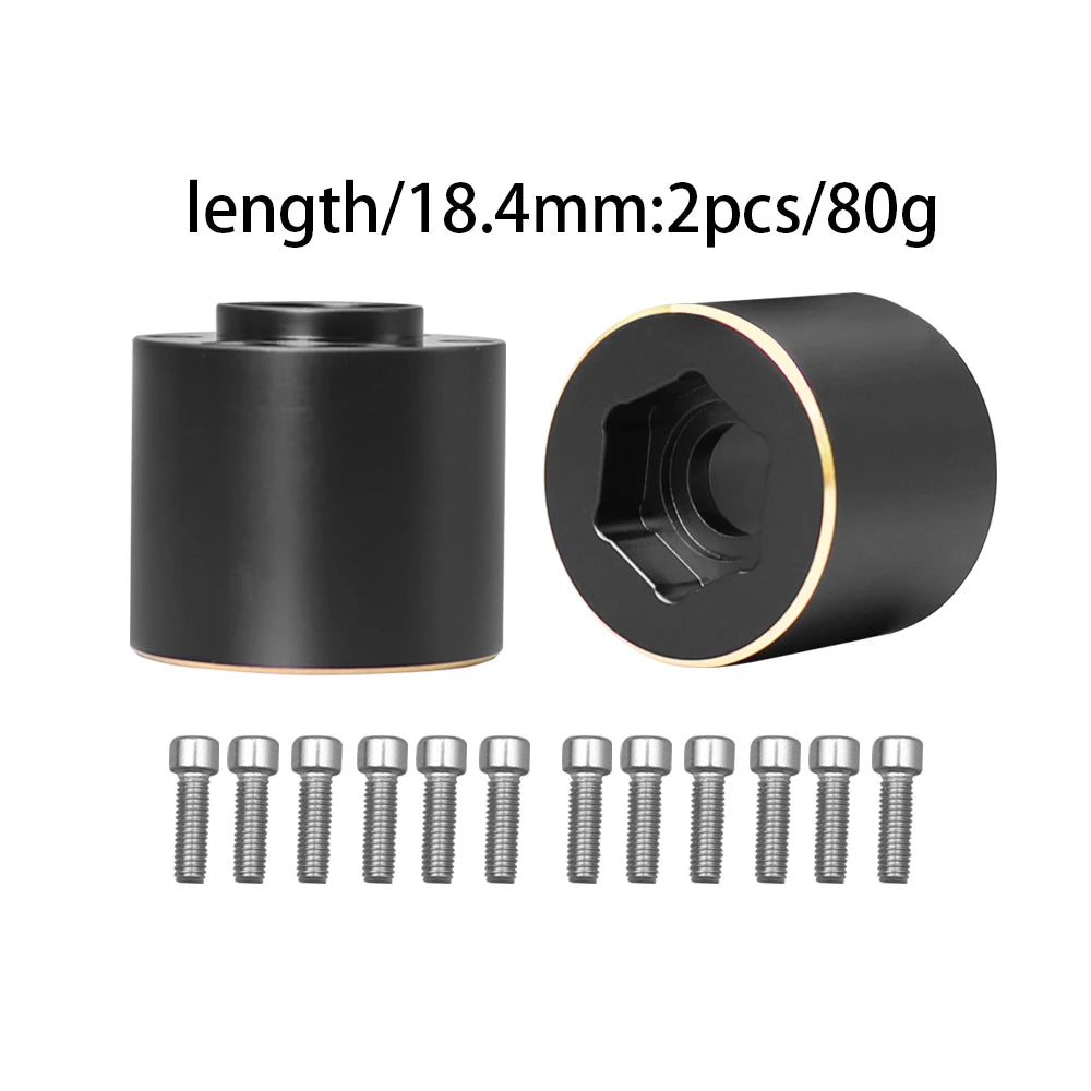 Brass Wheel Hex Hub Widen Adapter 12mm for 1/10 RC Crawler alternate view