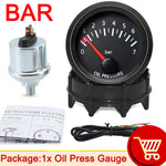 52mm Car Gauge Set | Water Temp Oil Temp Voltmeter Oil Pressure Boost Gauge additional angle